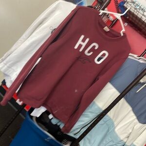 Men’s Vintage Hollister Crew Neck Sweater Used Sz Medium Burgundy